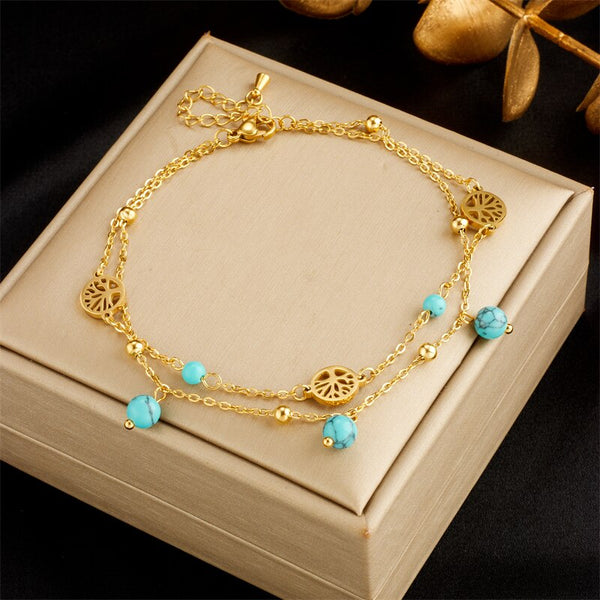 18k Gold Wisdom Anklet