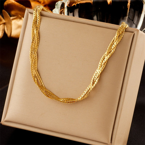 18k Gold Triple Linked Cuban Link