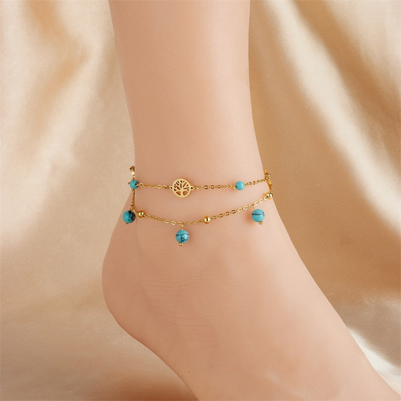 18k Gold Wisdom Anklet