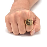 Diamond Ying Yang Ring