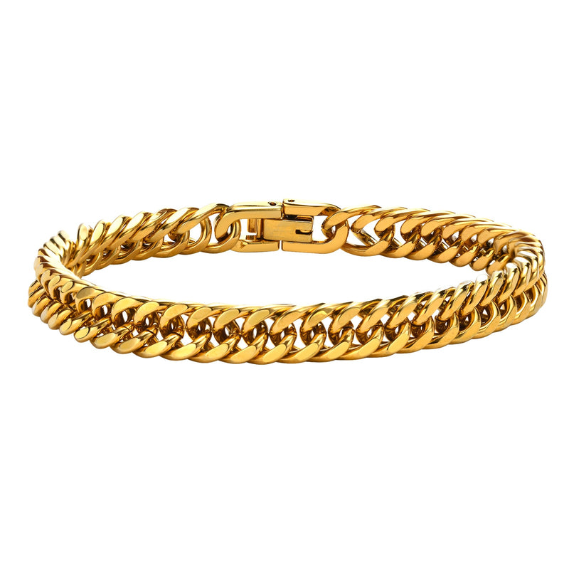 8mm Double Curb Chain Bracelet