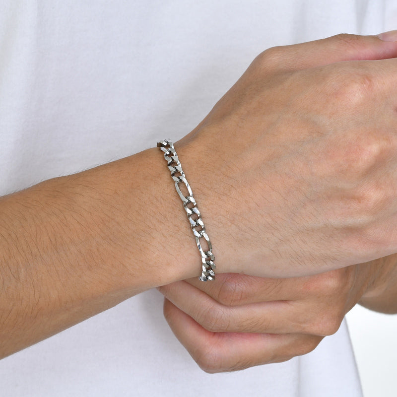 Sterling Silver Figaro Bracelet