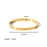 18k Gold Twinkle Diamond Bangle Bracelet