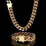18k Gold Clasp Cuban Chain