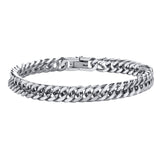 8mm Double Curb Chain Bracelet
