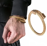 18k Gold Brick Bracelet