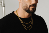 3mm 18k Gold Franco Chain