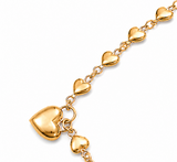 18k Gold Soul Hearted Bracelet