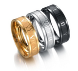 Sterling Silver Roman Numeral Ring