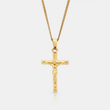 18k Gold Crucifix Cross Chain Necklace