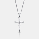 Sterling Silver Crucifix Cross Chain Necklace