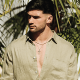 Sterling Silver Crucifix Cross Chain Necklace