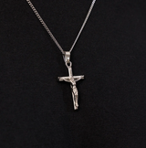Sterling Silver Crucifix Cross Chain Necklace