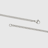 Sterling Silver Compass Pendant Chain Necklace