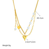 18K Gold Celestial Pearl Necklace Set