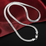 925 sterling Silver Bonded Cuban Link