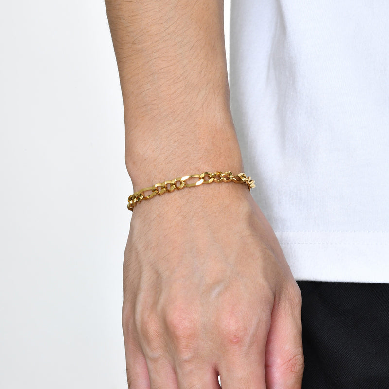 18k Gold Figaro Bracelet