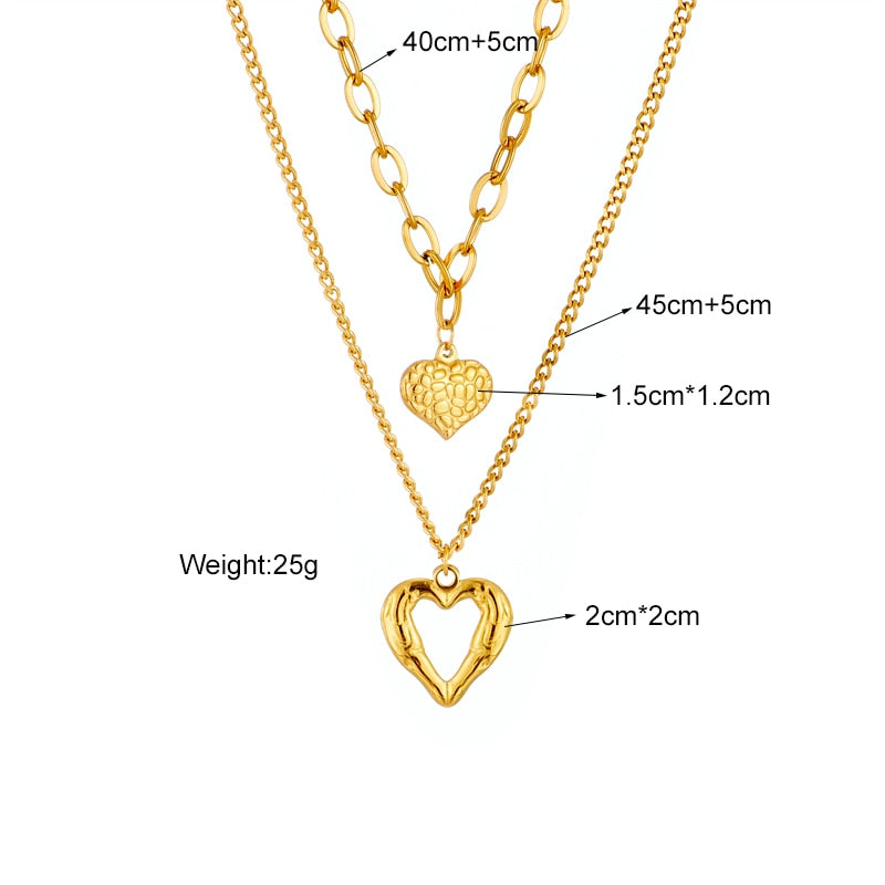 18K Gold Love Void Set