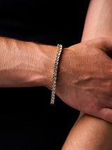 18k Gold 4mm Moissanite Tennis Bracelet