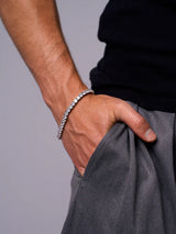 Sterling Silver 4mm Moissanite Tennis Bracelet