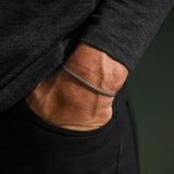 3mm Sterling Silver Wheat Bracelet