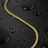 3mm 18K Gold Wheat Bracelet