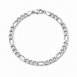 5mm Sterling Silver Figaro Bracelet