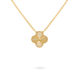 18k Gold Van Clover Pendant Necklace