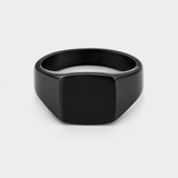 Titanium Square Signet Ring