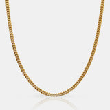 3mm 18k Gold Cuban Link Chain