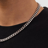 8mm Sterling Silver Cuban Link Chain