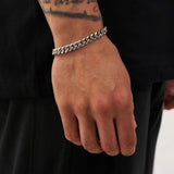 8mm Sterling Silver Cuban Link Bracelet