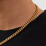 8mm 18K Gold Cuban Link Chain