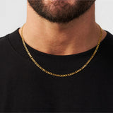 3mm 18k Gold Figaro Chain