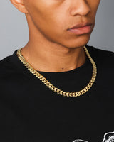 9mm 18K Gold Cuban Link Chain