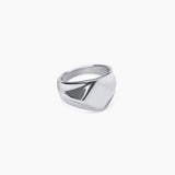 Sterling Silver Diamond Signet ring