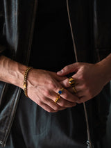 18K Gold Tiger Eye Ring
