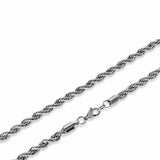 5mm Sterling Silver Rope Bracelet