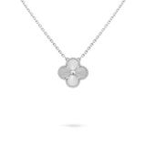 Sterling Silver Van Clover Pendant Necklace