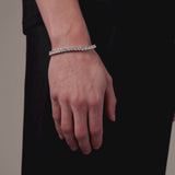 Sterling Silver 4mm Moissanite Tennis Bracelet