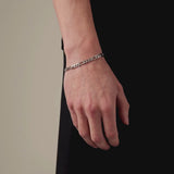 5mm Sterling Silver Figaro Bracelet