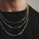 3mm Sterling Silver Figaro Chain