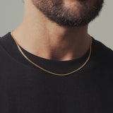 2mm 18k Gold Cuban Link Chain