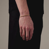 3mm 18K Gold Wheat Bracelet
