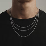 2mm Sterling Silver Cuban Link Chain