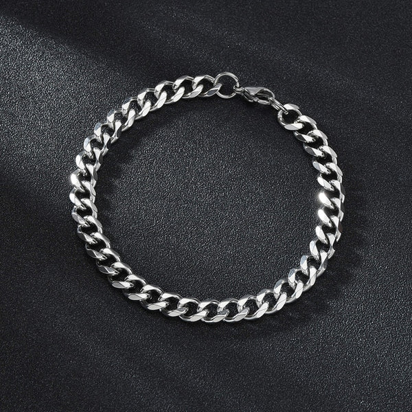 Sterling Silver Cuban Link Bracelet