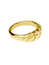 Woman's 18K Gold Rope Band Ring