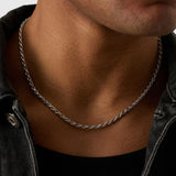 5mm Sterling Silver Rope Chain