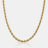 5mm 18K Gold Rope Chain