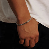 5mm Sterling Silver Rope Bracelet